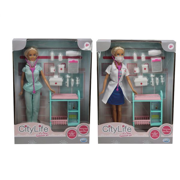 City Life - Primo Soccorso
fashion doll cm 29 con accessori primo soccorso
dottoressa ed infermiera asortite